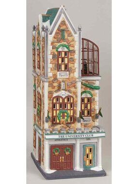 Department 56 Christmas in the City The University Club 1998 Boxed Ceramic